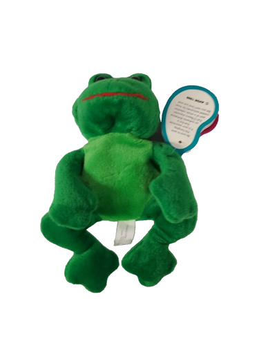 Avon Kids Collectible Full O Beans Ted The Frog March Birthstone Plush 1999 Tags - Picture 3 of 8