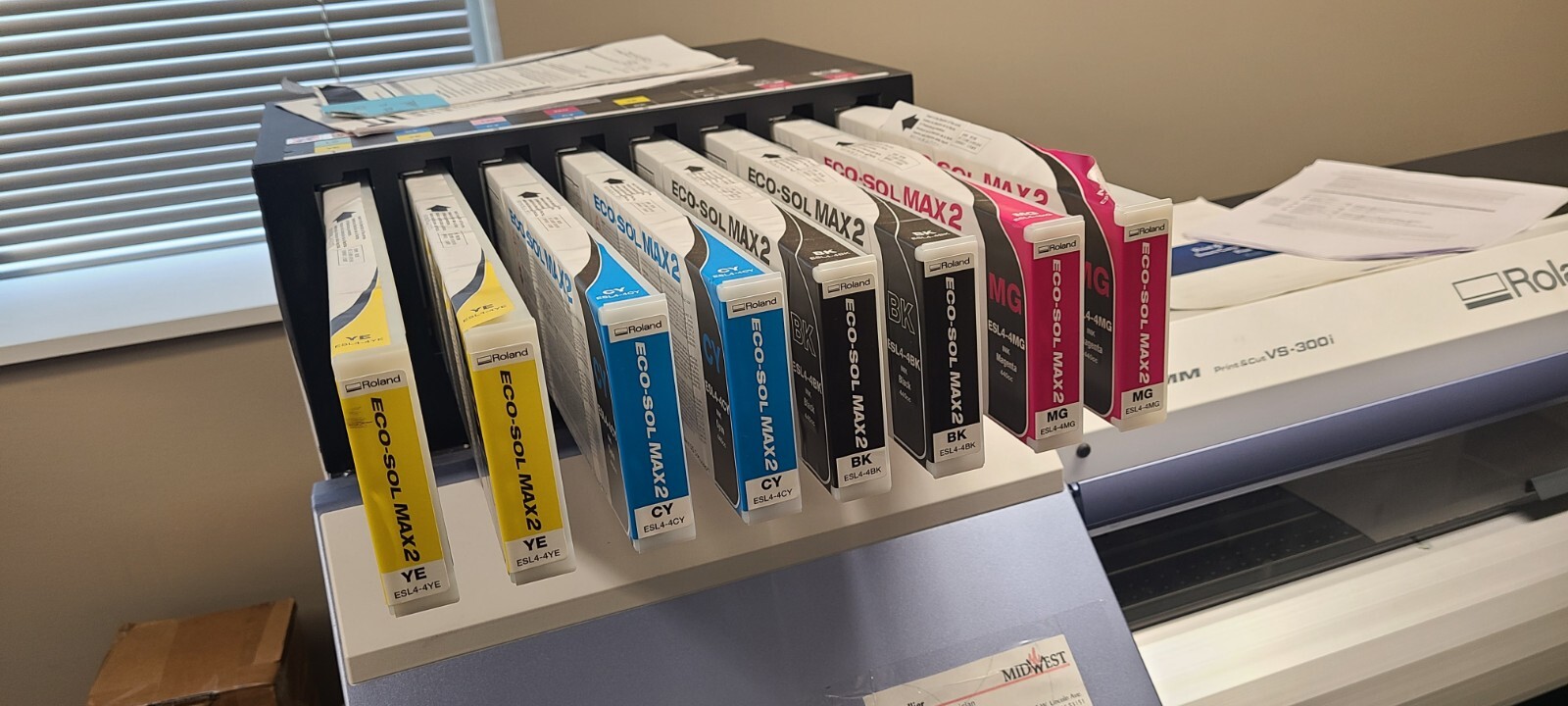 Roland VersaCAMM SP300(V) 30" EcoSolvent Inkjet Printer/Cutter eBay