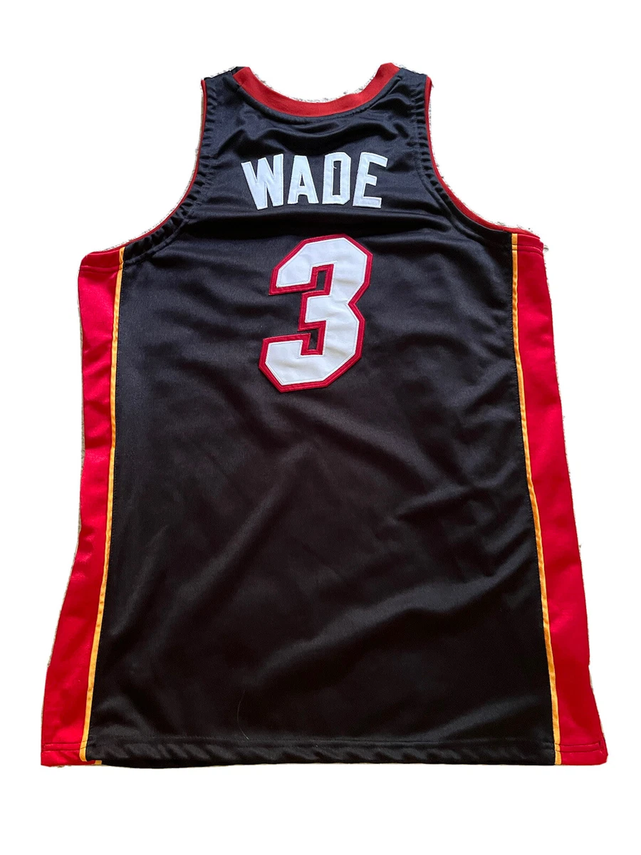 New Dwayne Wade Adidas Black Miami Heat Jersey Size 48 XL