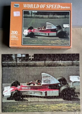 Vintage ''Formel 1 Grand Prix'' Fittapaldi 200 Teile Puzzle *unvollständig*