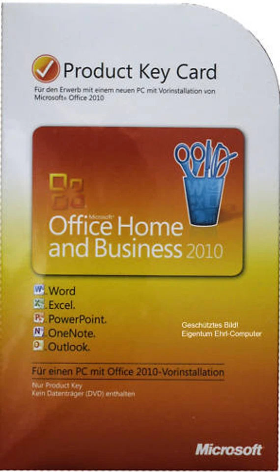 MS OFFICE 2010 Home and Business | Vollversion | Dauerlizenz | BOX | PKC | ML DE - Bild 2 von 4