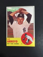 1963 TOPPS LUIS ARROYO, #569, NM/MT (Free Shipping On Any 3!)