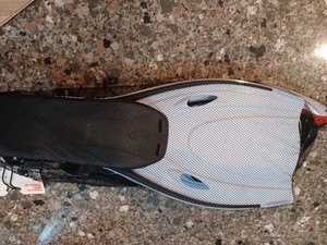 Fins and Snorkel Mask Pro Snorkel Set Adult White Black NWT Swim Flippers