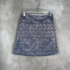 Maje Jako Jacquard Mini Metallic Skirt In Light Blue Women's Size 36 US S