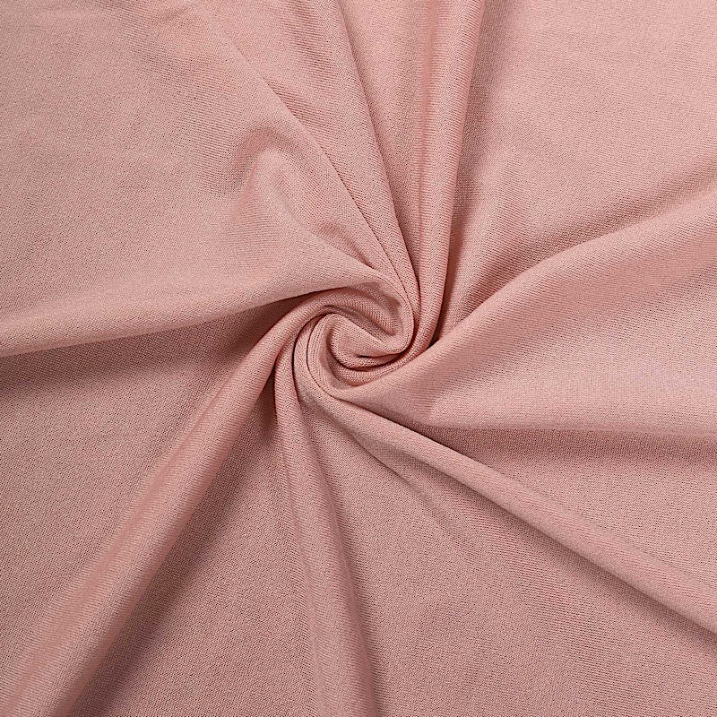 DUSTY ROSE Cocktail TABLE COVER Natural Wavy Drapes SPANDEX TABLECLOTH Party