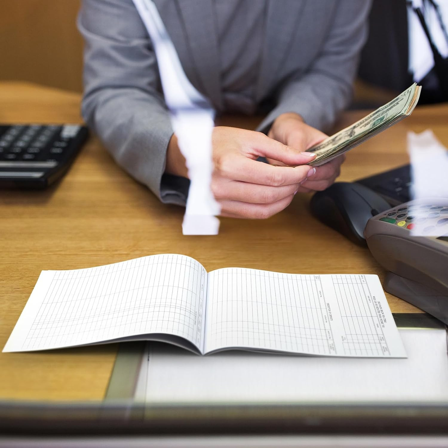 как выглядит 5 Pcs Check Registers for Personal Checkbook Transaction Registers for Business фото