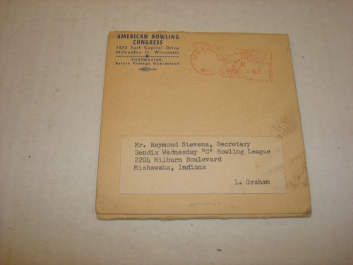 American Bowling Congress Triplicate Award Patch