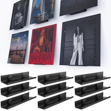 10 Pack Vinyl Record Wall Mount,4 inch Vinyl Holder for Album Record Storage ...