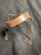 Handmade Solid Copper Cuff Bracelet Mens 7.25  Plain Thick Band Artisan