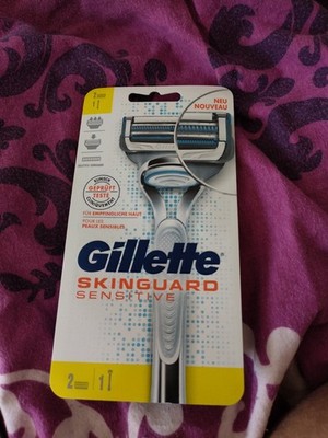 Gillette SkinGuard Sensitive Rasierer mit 2 Rasierklinge (91877023) Neu Ovp
