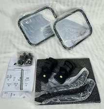 JOYTUTUS  Doors Off Mirrors Compatible with Jeep  Wrangler JK TJ JKU -BLACK-