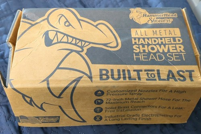 #ad #ad HammerHead Showers® ALL METAL Handheld Shower Head Polished Brass $74.99