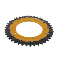 Kettenrad Alu Gold 42-ZäHne 525-Teilung FüR Triumph Daytona 600 Bj. 2003-2004