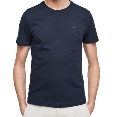 Herren T-Shirt von s.Oliver Baumwolle Rundhals Ausschnitt Kurzarm modern modisch