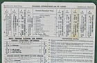 1960 Gulf Mobile & Ohio Railroad Timetable GM&O Springfield St Louis Railway MO — photo 3