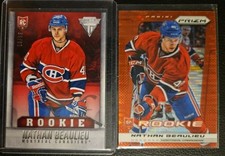 2013-14 Panini Titanium NATHAN BEAULIEU Rookie RC Retail Red #/99 Canadiens +1