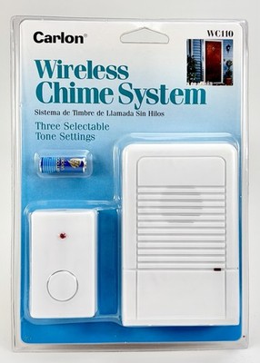 Carlon Wireless Door Chime System WC110 64 Selectable Channels NEW Sealed