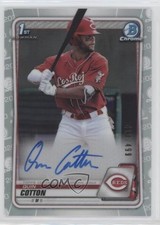 2020 Bowman Chrome Prospects Auto Refractor /499 Quin Cotton #CPA-QC Auto 0kr0