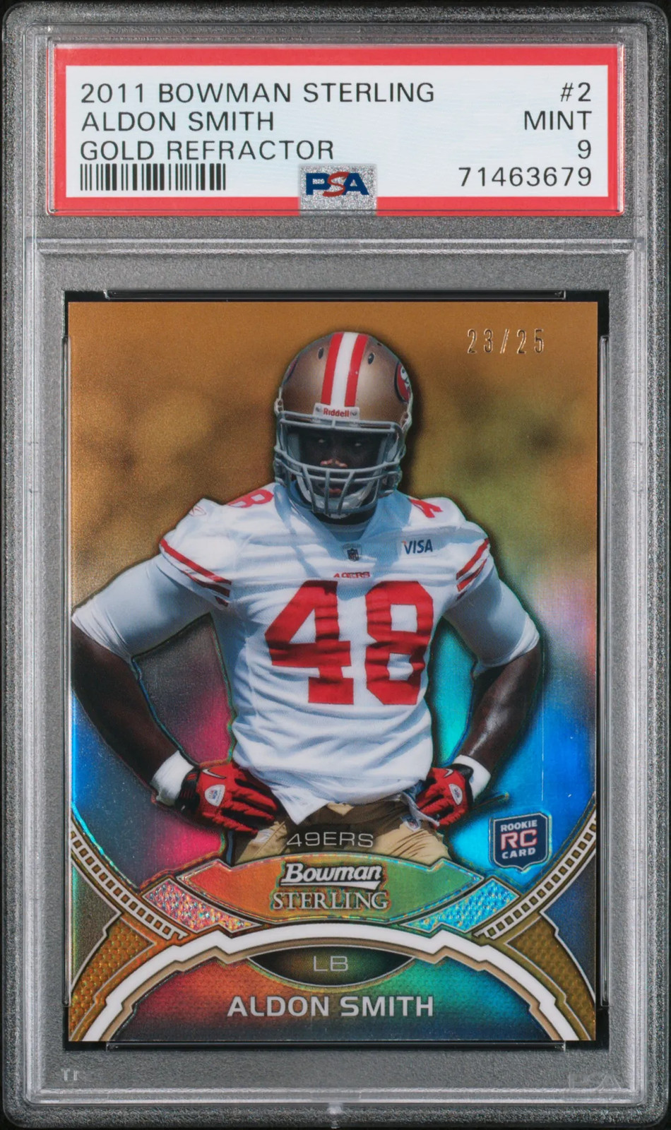 Aldon Smith Bowman Sterling #2 Gold Refractor