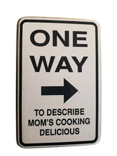 Acme Sign Moms Cooking Miniature Refrigerator Magnet Doll House Kitsch Vtg 1995