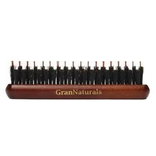 Boar, Nylon Bristle Teasing Brush, Palm Size, Edge Control, Backcombing, Volume