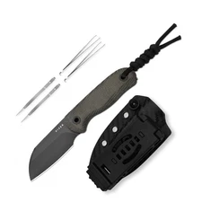 Kizer Drop Bear Fix Sheepsfoot Fixed Knife S45VN Blade Micarta Handle + Sheath