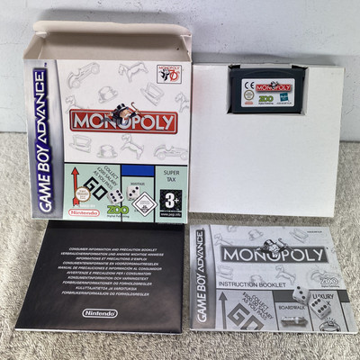 Monopoly Gameboy Advance Boxed Complete w/ Manual UK