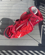 Nike Vapor X Red 5 Way Golf Stand Bag With Rain hood