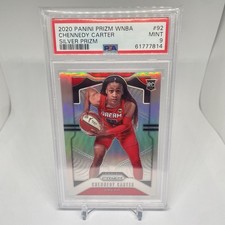 PSA 9 Chennedy Carter 2020 WNBA Prizm SILVER #92 RC Rookie LAS VEGAS ACES MINT