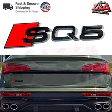 BLACK SQ5 REPLACEMENT FOR AUDI REAR TRUNK EMBLEM BADGE NAMEPLATE DECAL LETTER