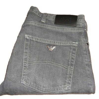 Armani Jeans J45 Slim Fit Stretch Denim W32 L30 Grey GA Mens 7v6j45 AJ