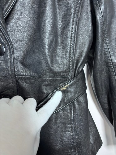 Wilsons Leder schwarz Thinsulate Ultra Gürtel Moto Biker Jacke herausnehmbares Innenfutter - Bild 3 von 9