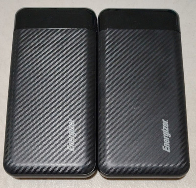 Lot of 2 Energizer MAX 10,000mAh High Speed Portable Charger/Power Bank