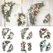 2x Floral Swag Backdrop Wedding Arch Wreath Hanging Home Decor Centerpiece