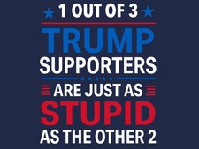 Trump Supporters are Stupid - Anti-Trump 2025 18x24 Yard Sign w/ stake
