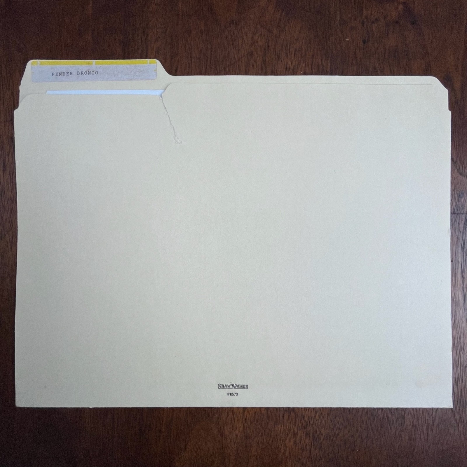 FENDER BRONCO ORIGINAL FENDER SCHEMATICS AND PARTS LISTS VINTAGE