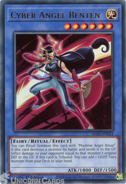 RA01-EN024 Cyber Angel Benten :: Ultra Rare 1st Edition YuGiOh Card