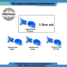 Corneal Eye Shield with Electro Coated | S & L & XL | Laser Eye Protector 8 Pcs