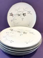 Eschenbach Bavaria Baronet Silver Arbor Set of Six (6) Dinner Plates, 10"