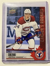 2020 Upper Deck National Hockey Card Day Canada Nick Suzuki #CAN-1 Rookie RC. rookie card picture