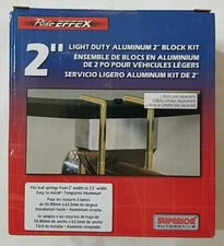 Ride Effex 13-2LiftA 2" Leaf Spring Aluminum Block And Shim Kit 2" Lift Universa