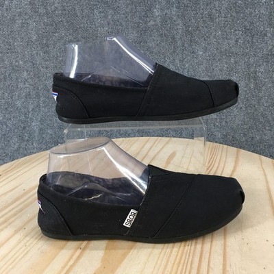 Skechers Bobs Shoes Womens 8 Plush-Peace & Love Slip On Loafer Flats 33645 Black