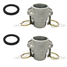 3" Type D Aluminum Camlock Fitting 2 PCS Female Coupler x NPT with Gaskets