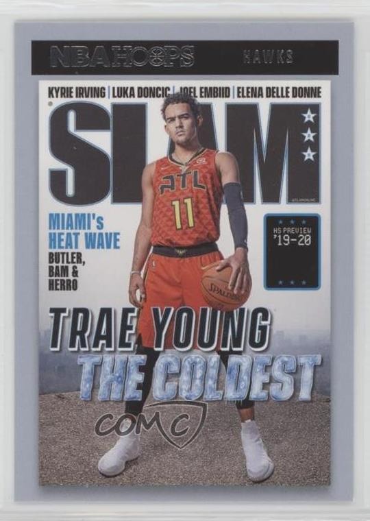 2020-21 Panini NBA Hoops Slam Trae Young #6 18jt
