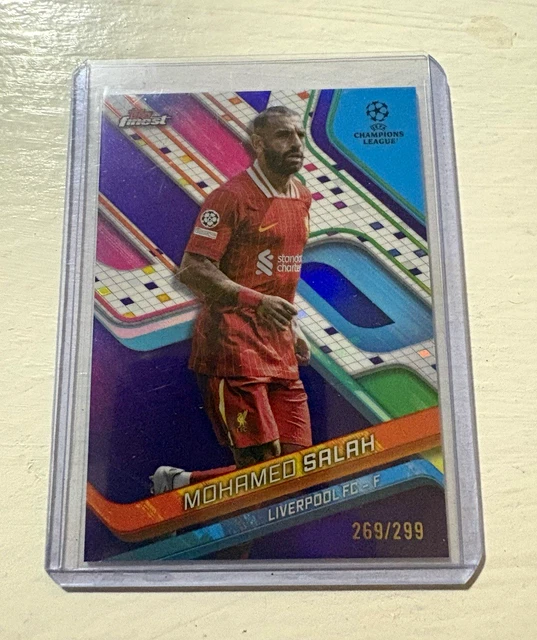 Topps 2024-25 Finest UEFA Club Competitions Mohamed Salah Liverpool #150 /299