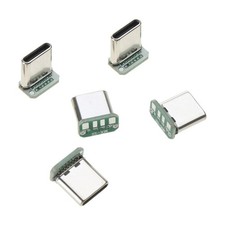 5Pieces 16pin USB C Type C Male Plugs  Socket Connectors 3A Rate Current