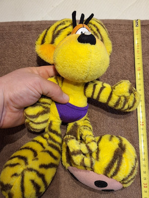  DIDDL Tiger Maus 30 cm Plüsch Depesche Rarität Zebra Gelb Schwarz Kuscheltier
