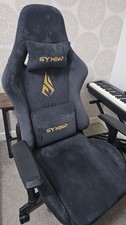 Symino MP-01 Gaming Chair Grey – Reclining, Footrest & Lumbar Support