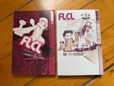 FLCL Fooly Cooly Tokyopop Manga Vol 1-2 English Special Edition Complete