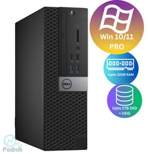 Dell Windows10/11 Pro Desktop Computer SFF Intel i7 Up To 32GB RAM 4TB SSD/HDD
